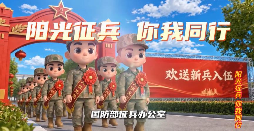 “阳光征兵 你我同行”系列动漫短视频小青小年参军第一辑 应征报名